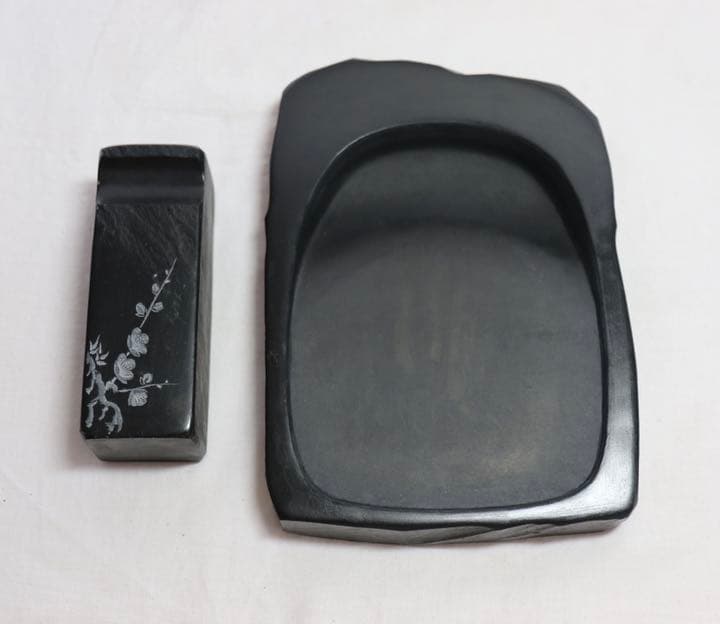 玄昌石 雄勝硯&筆置 書 送料込み0721 | grocerybazaar.store