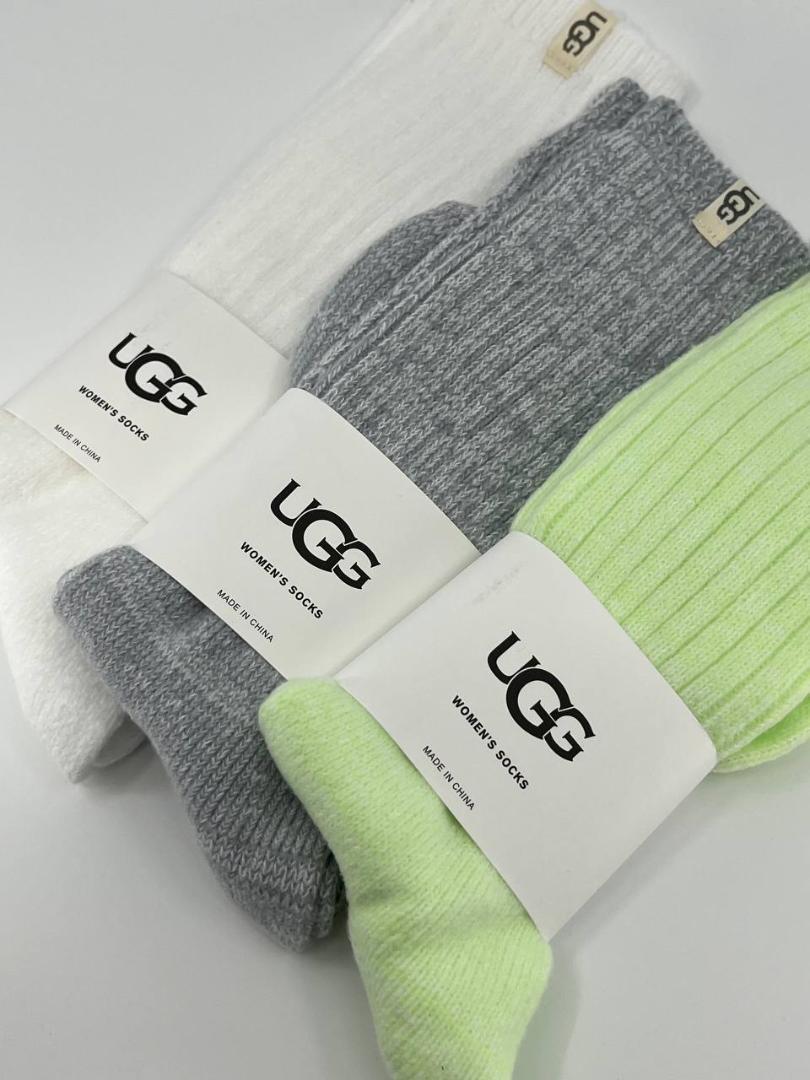 【2025年】お歳暮ギフト UGG 3足セット グリーン人気 グレー ホワイト 靴下 ソックス レッグウェア