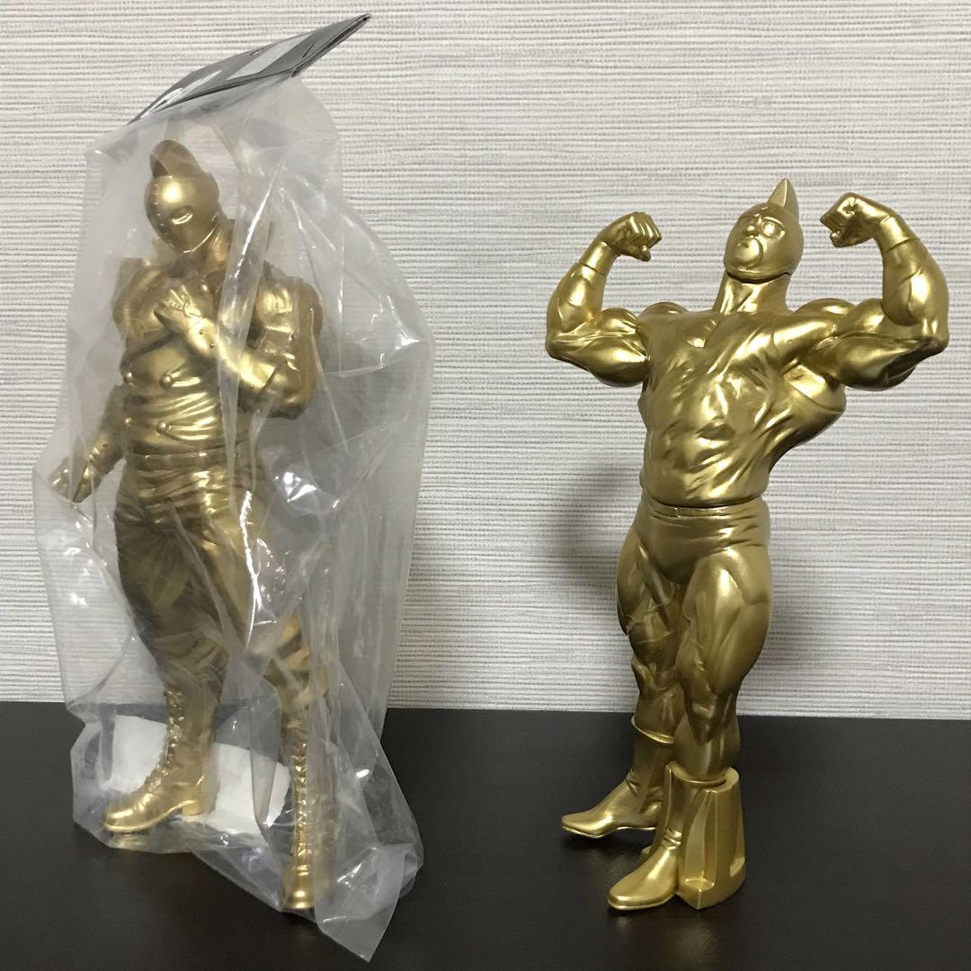 CCPキン肉マンソルジャーゴールド金色ソフビキン消しダイキャストキンケシキンソフ