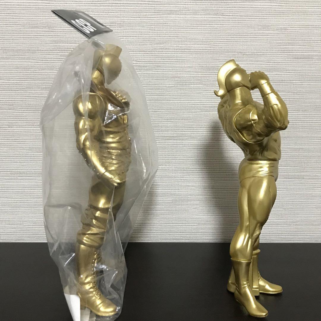 CCPキン肉マンソルジャーゴールド金色ソフビキン消しダイキャストキンケシキンソフ