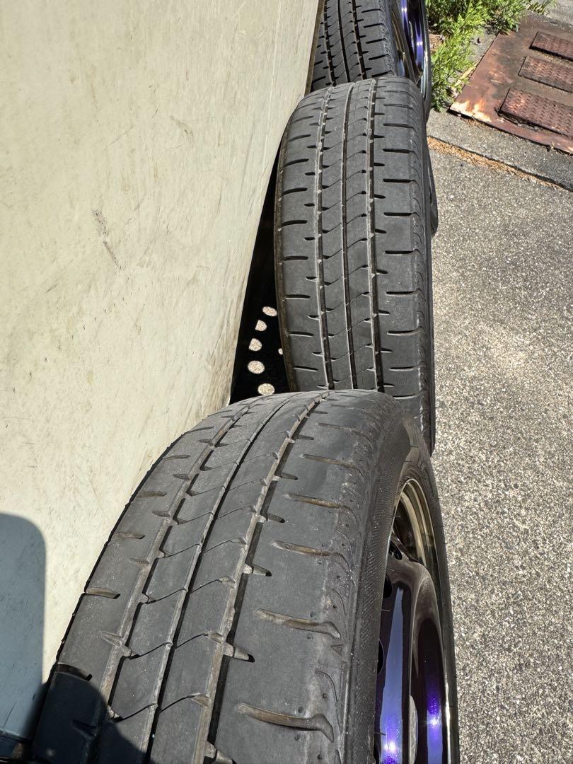 14インチ スチールタイヤホイール4本セット165-55-14、5j.