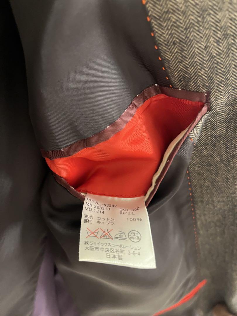 ポールスミス　セットアップ　ヘリンボーン グレー ジャケット