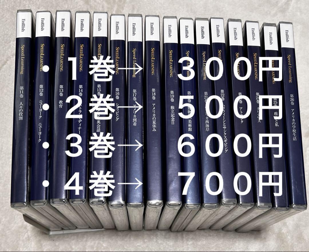 スピードラーニング　英語フランス語　CDテキスト　全4巻 スピードラーニング 4巻 選んでください - メルカリ