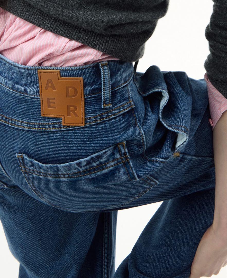 ADERERROR SV Tag jeans 02 ブルー