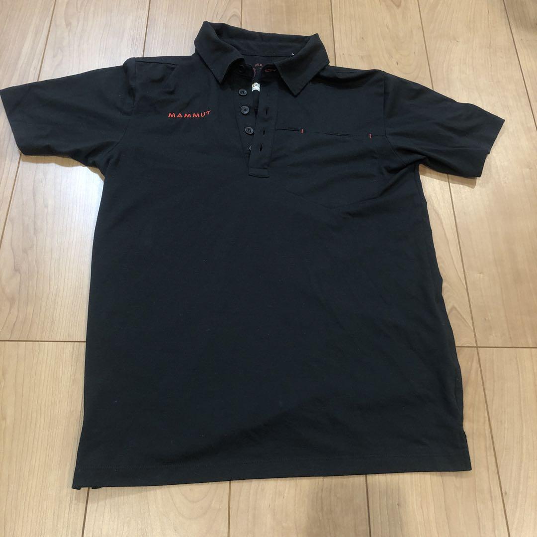 【美品】MAMMUT マムート タイト 刺繍ロゴ シャツ Mサイズ 登山等に