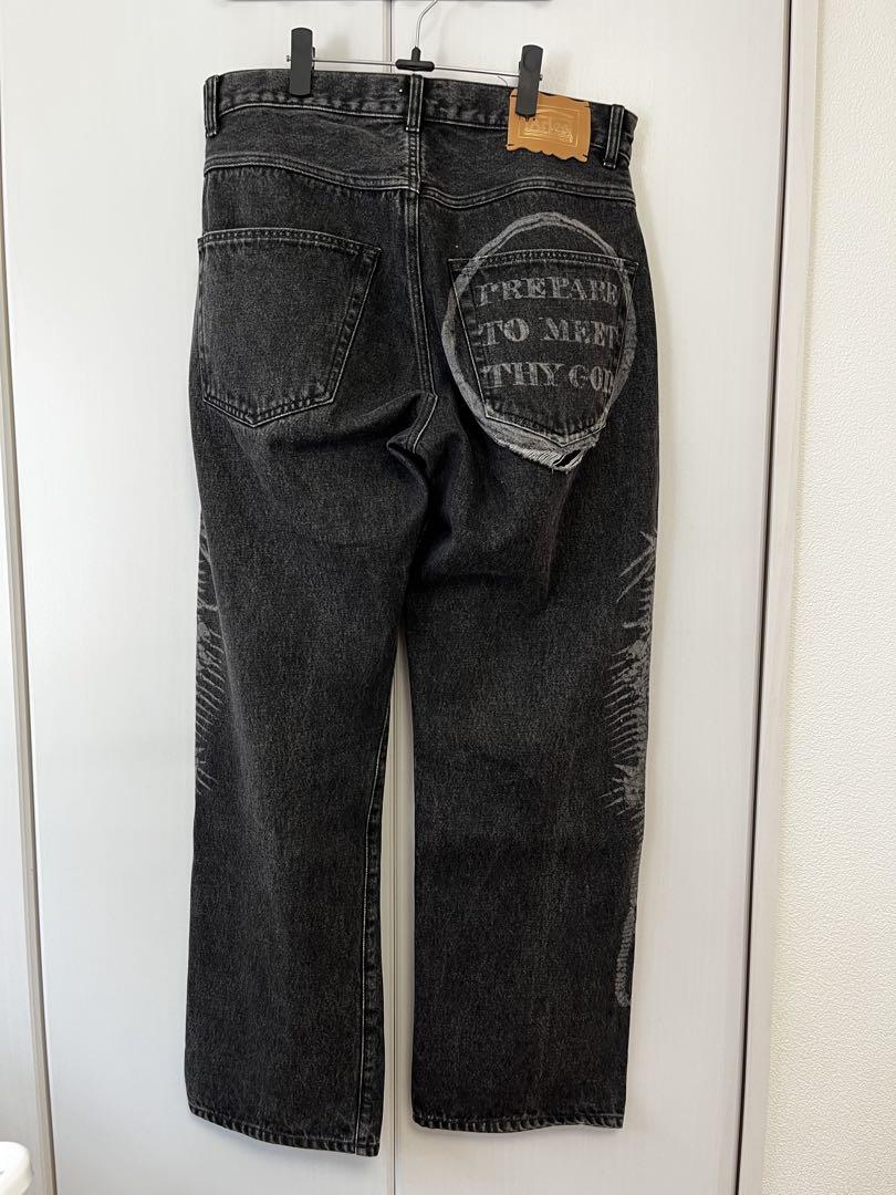 Aries ブラックデニムパンツ dragon jean