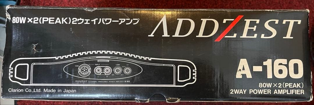 ADDZEST A-160 パワーアンプ 備品目立った傷や汚れなし BRIGHTFACE_UK