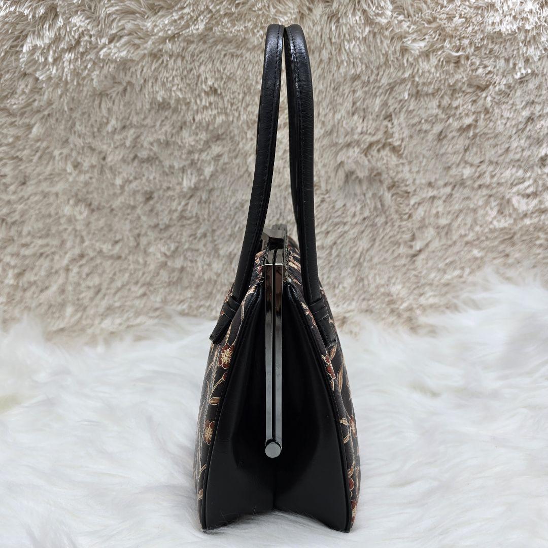 ✨極美品✨GINZA HAKUBOTAN 銀座白牡丹 和風 がま口 ハンドバッグ ✨極美品✨GINZA HAKUBOTAN 銀座白牡丹 和風 がま口