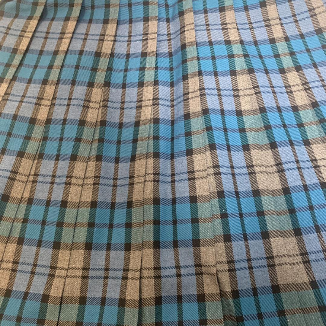 人気サイズ入荷【新品】新栄 高校 風 スカート 青チェック 制服 JK