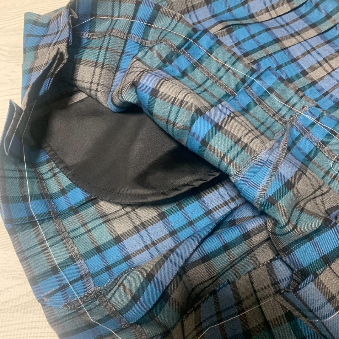 人気サイズ入荷【新品】新栄 高校 風 スカート 青チェック 制服 JK