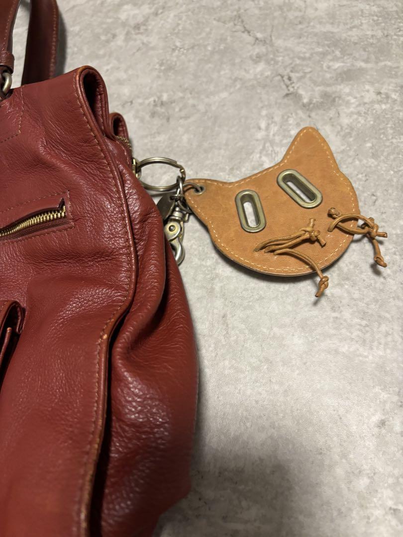 SEE BY CHLOE 本革 ミニボストン エディターズバッグ チャーム付