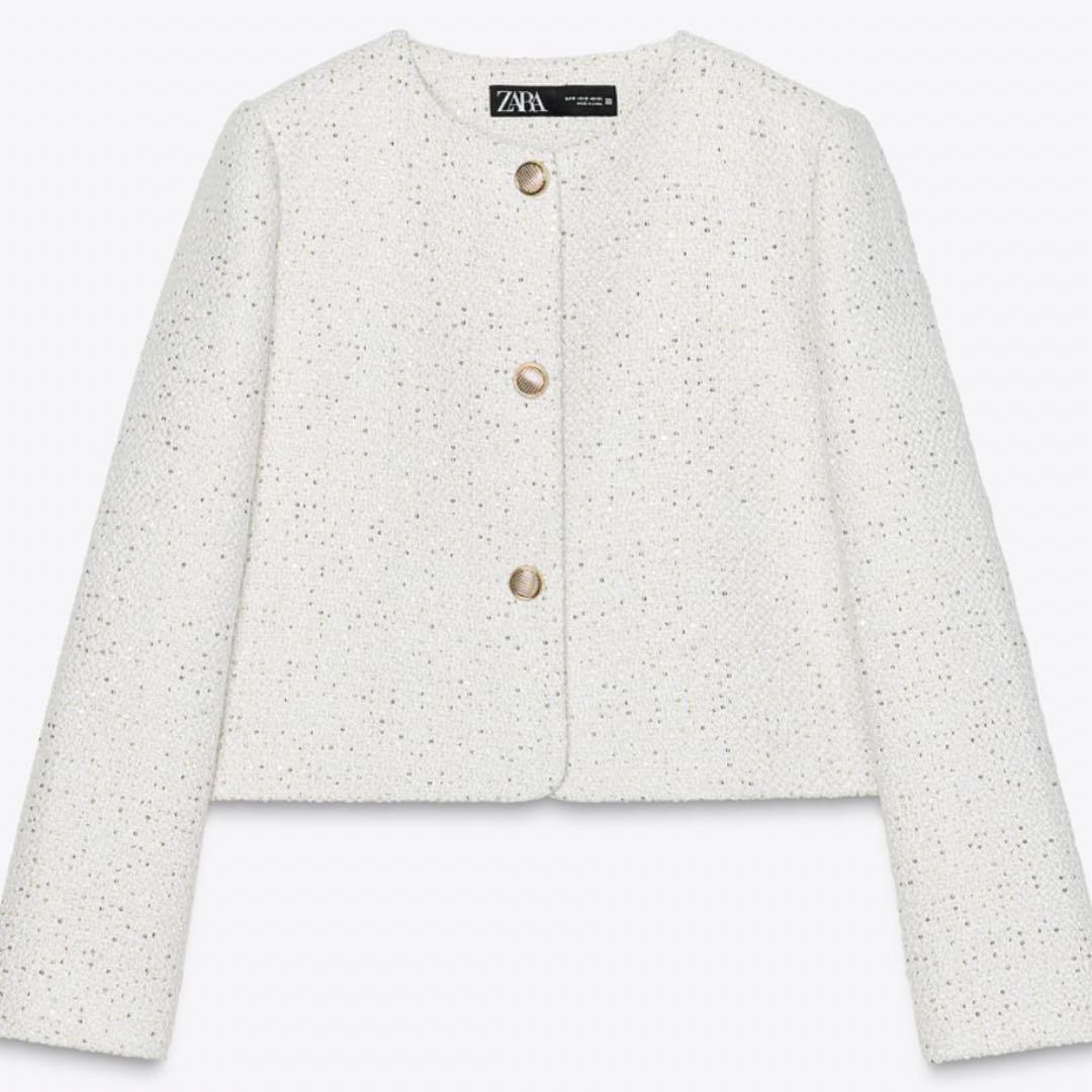 ZARA スパンコール　ブレザー ZARA スパンコールブレザー