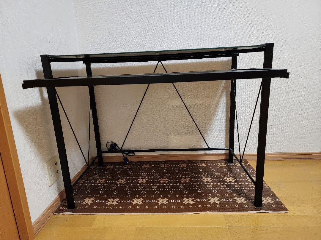 ガラス天板 パソコンデスク