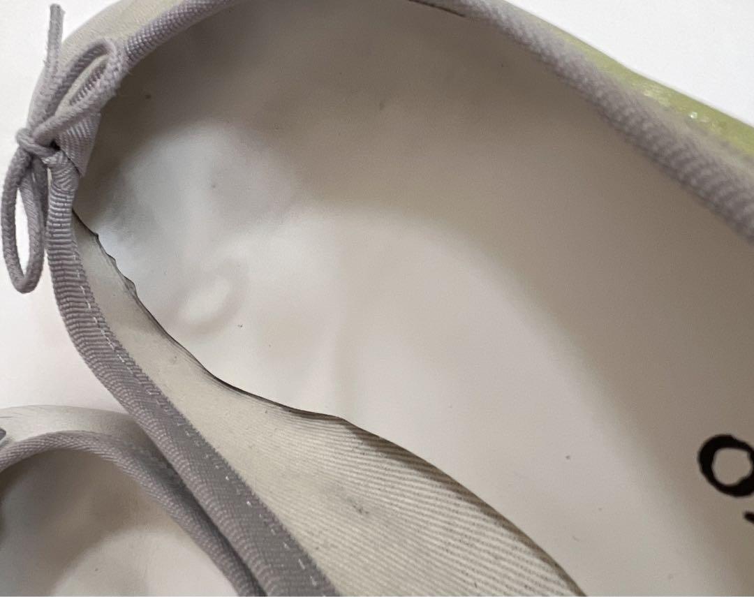 Repetto シルバー バレエシューズ