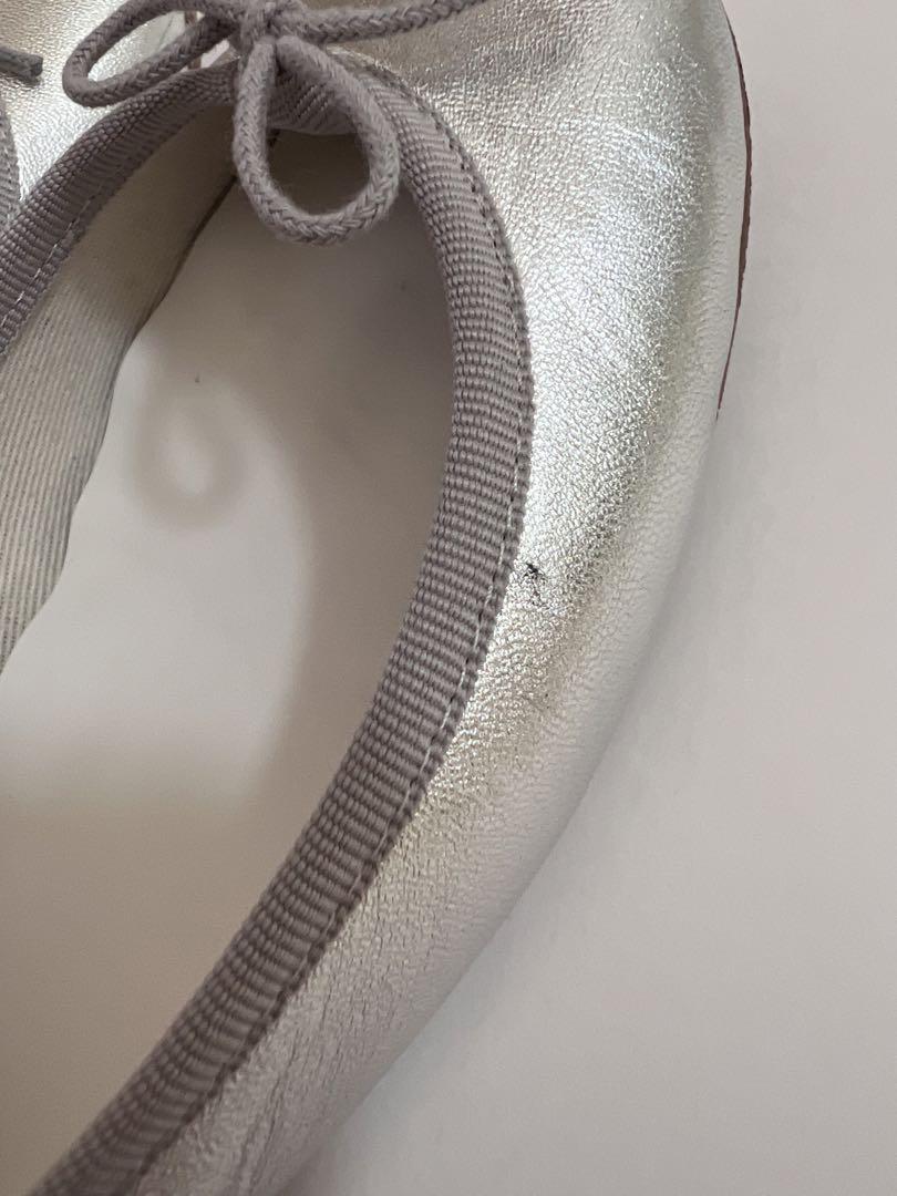 Repetto シルバー バレエシューズ