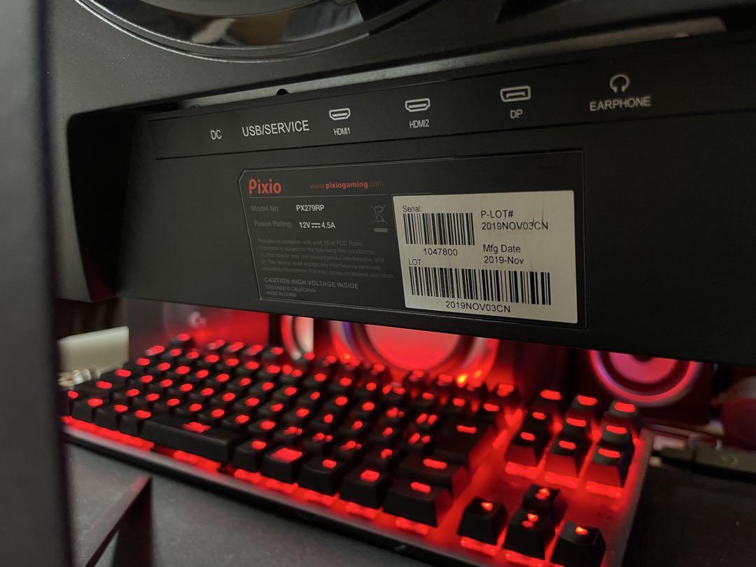 ディスプレイ・モニター本体 PX279RP 240hz 27inch