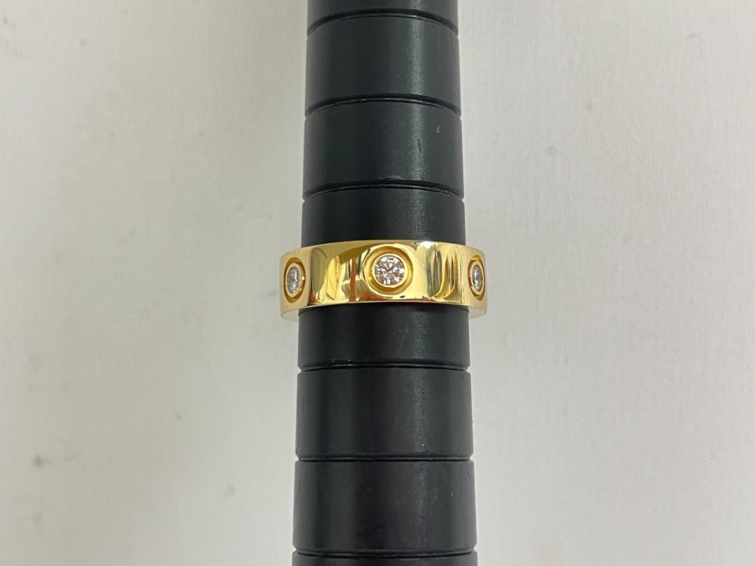 Cartier カルティエ ラブリング フル 750 YG 9号 7.4g