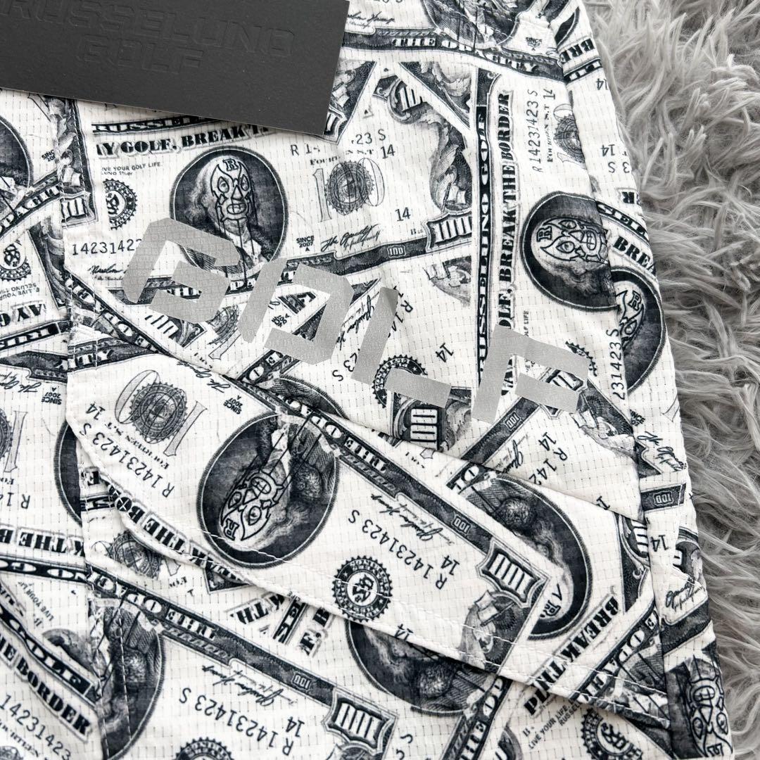 新品　ラッセルノ　セットアップ　モックネック　ハーフパンツ　ルチャ　ドル紙幣
