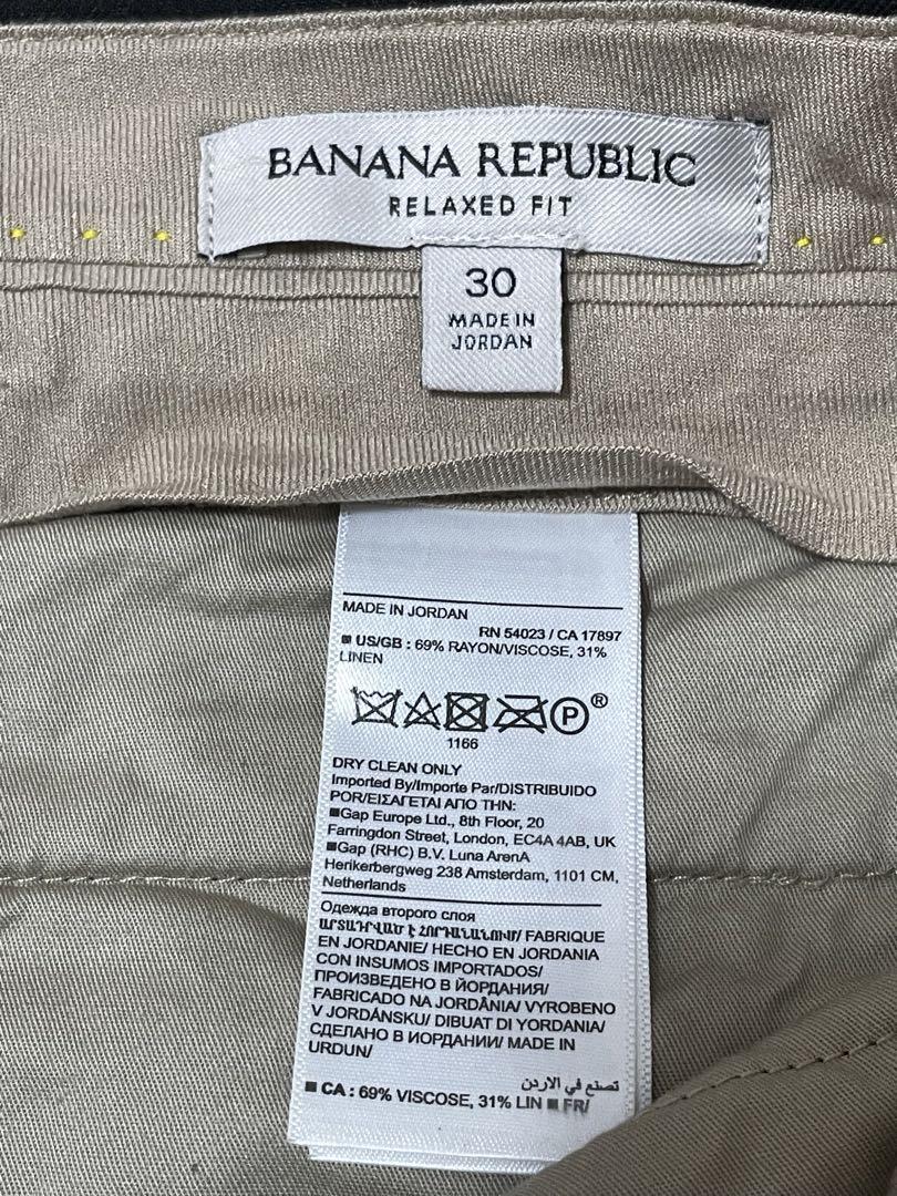 2着セット Banana Republic Sirolo リネン パンツ メンズ