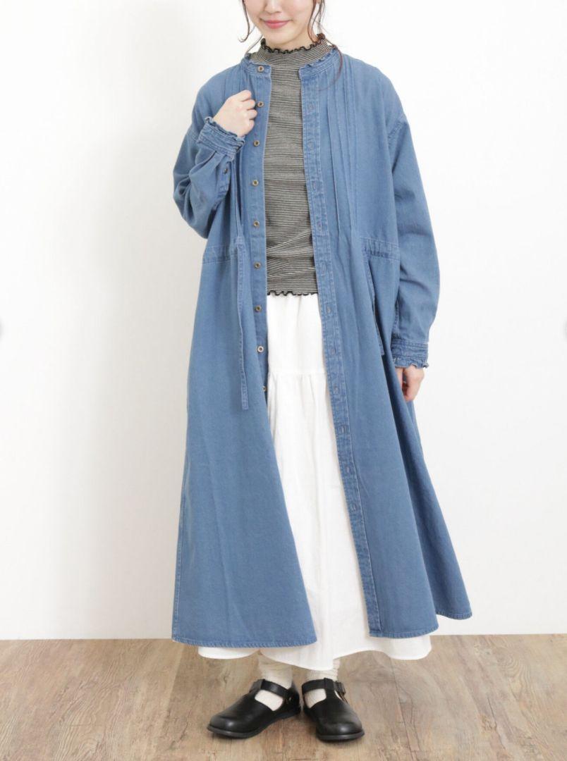 新品♡ SM2 デニムスタンドカラータックワンピース