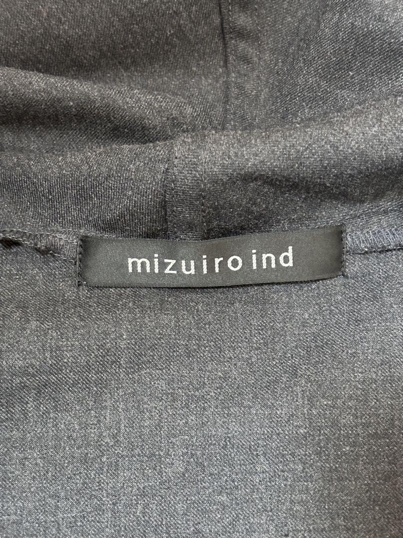 美品　mizuiro ind ドレープコート ダークグレー　日本製