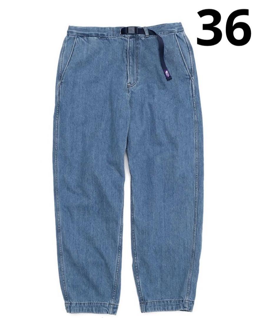 ノースフェイス パープルレーベル デニムワイドテーパードパンツ 36