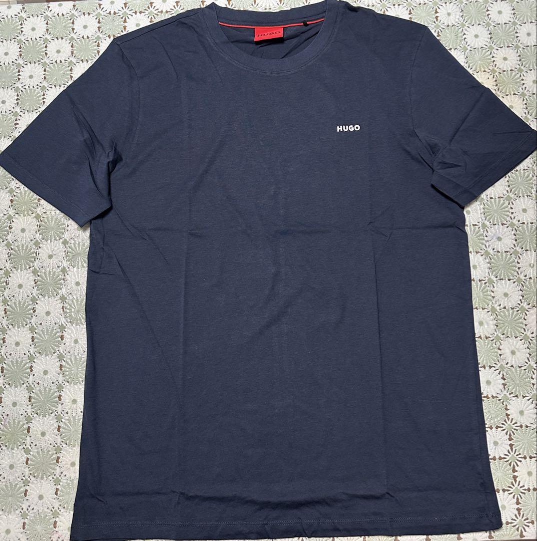 HUGO ネイビー Tシャツ Size L