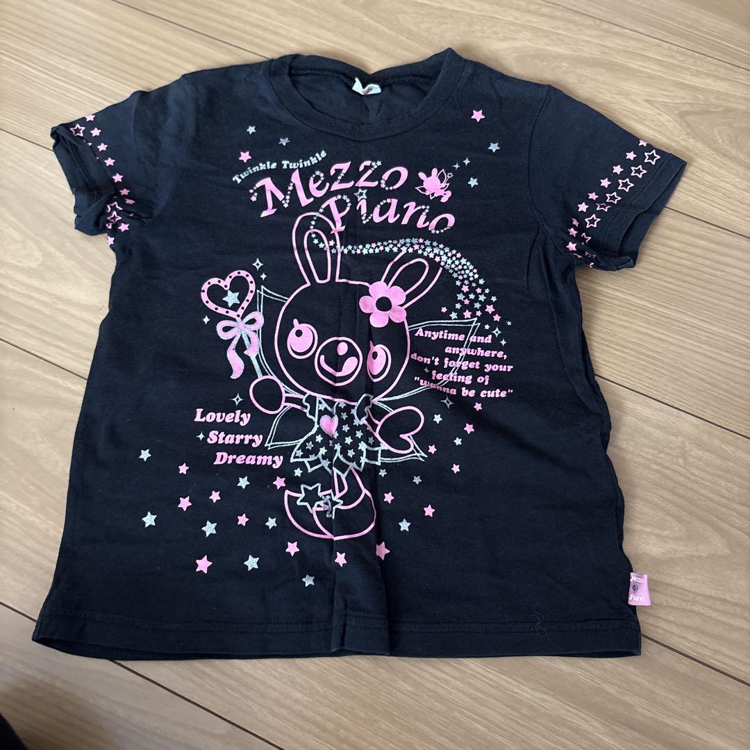 mezzoPiano 黒 Tシャツ 135cm