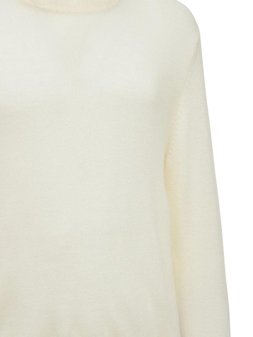 【定価10.9万】JILSANDER ライトウェイトウール セーター ホワイト 【定価10.9万】JILSANDER ライトウェイトウール セーター ホワイト