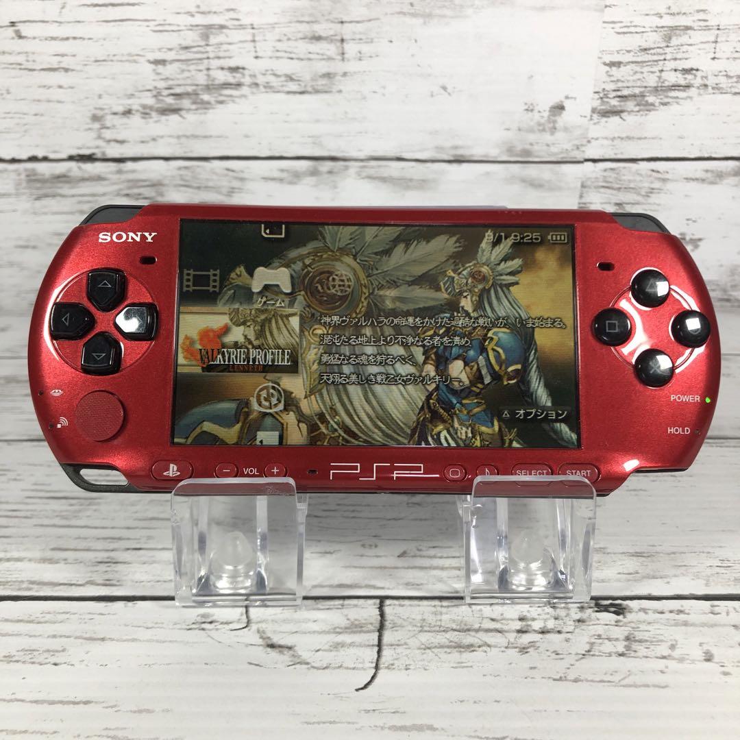 PSP 3000 レッド・ブラック - メルカリ