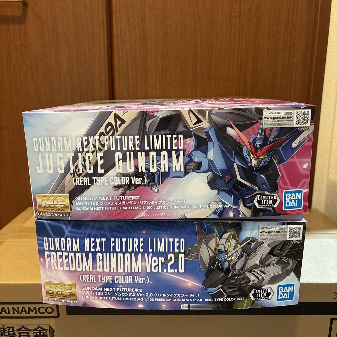 未組立 MG フリーダムガンダムver.2.0とジャスティスガンダム
