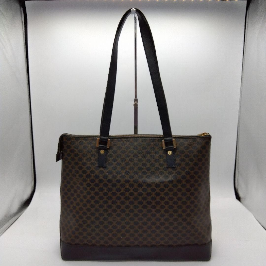 EQ08 セリーヌ 極美品 マカダム トートバッグ トリオンフ ゴールド金具 EQ08 セリーヌ 極美品 マカダム トートバッグ トリオンフ ゴールド金具