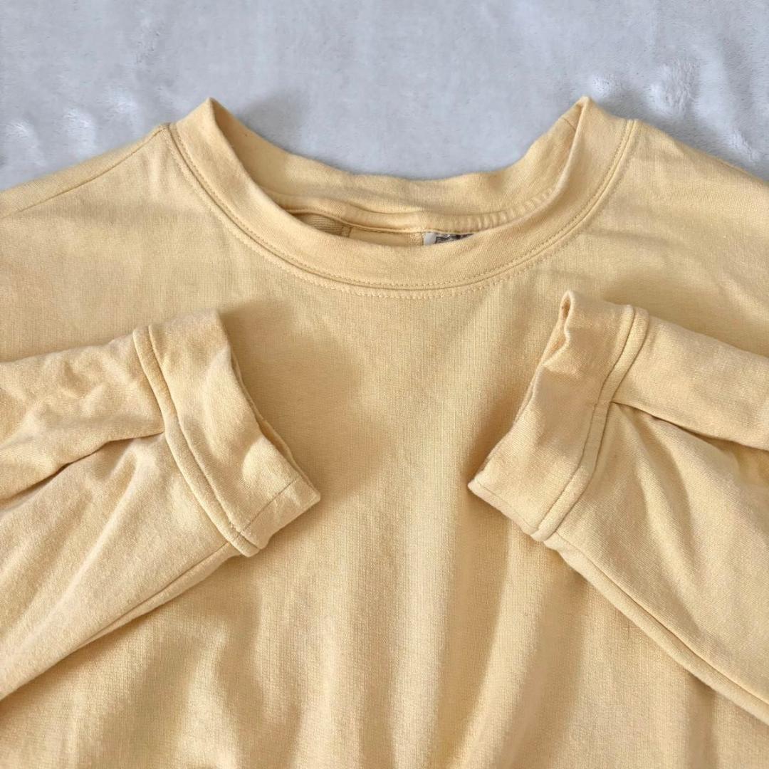 BEARDSLEY 後パールドットボタンカットソー イエロー ビアズリー 長袖 トップス BEARDSLEY 後パールドットボタンカットソー イエロー ビアズリー 長袖 トップス