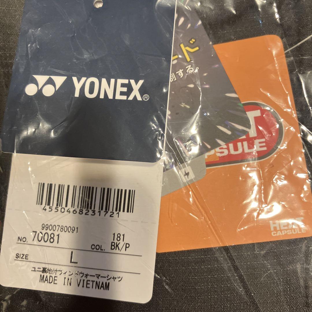新品ヨネックスYONEX ウィンドブレーカーＬ　ヒートカプセル