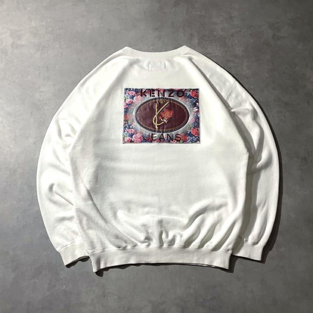 90s KENZO jeans sweatshirt 北斎タグ archive