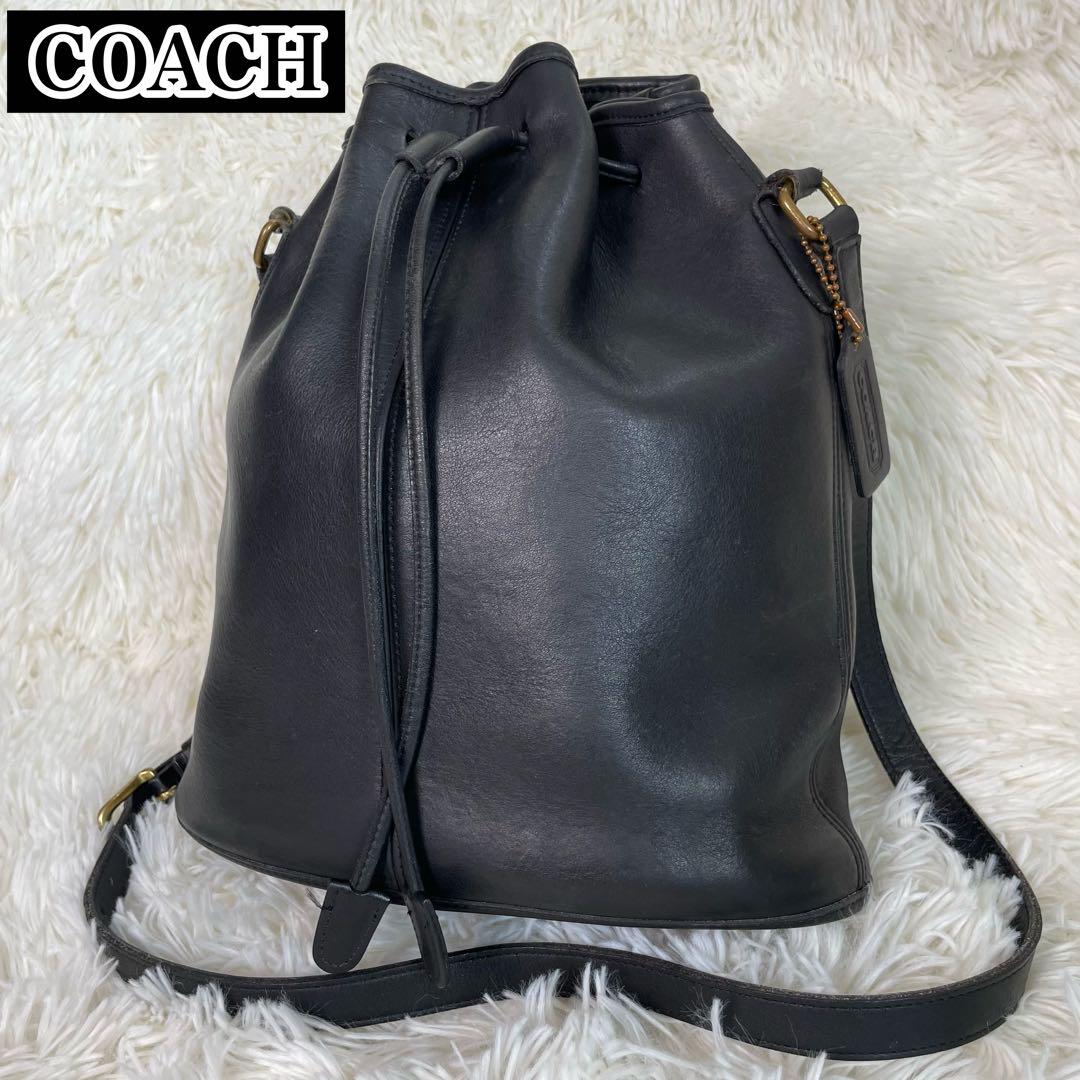 美品」COACH オールドコーチ ショルダーバッグ 巾着 バケツ 9946