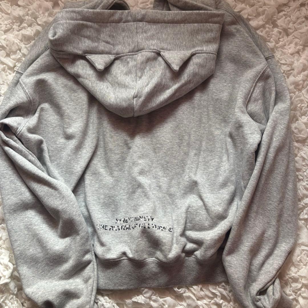 グレーネコ耳9090 girl Logo Hoodie Sweat Pants