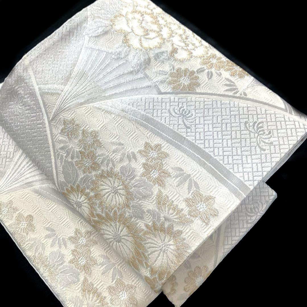 袋帯絽夏帯作り帯マジックテープ二重太鼓金・銀刺繍ワンタッチ付け帯