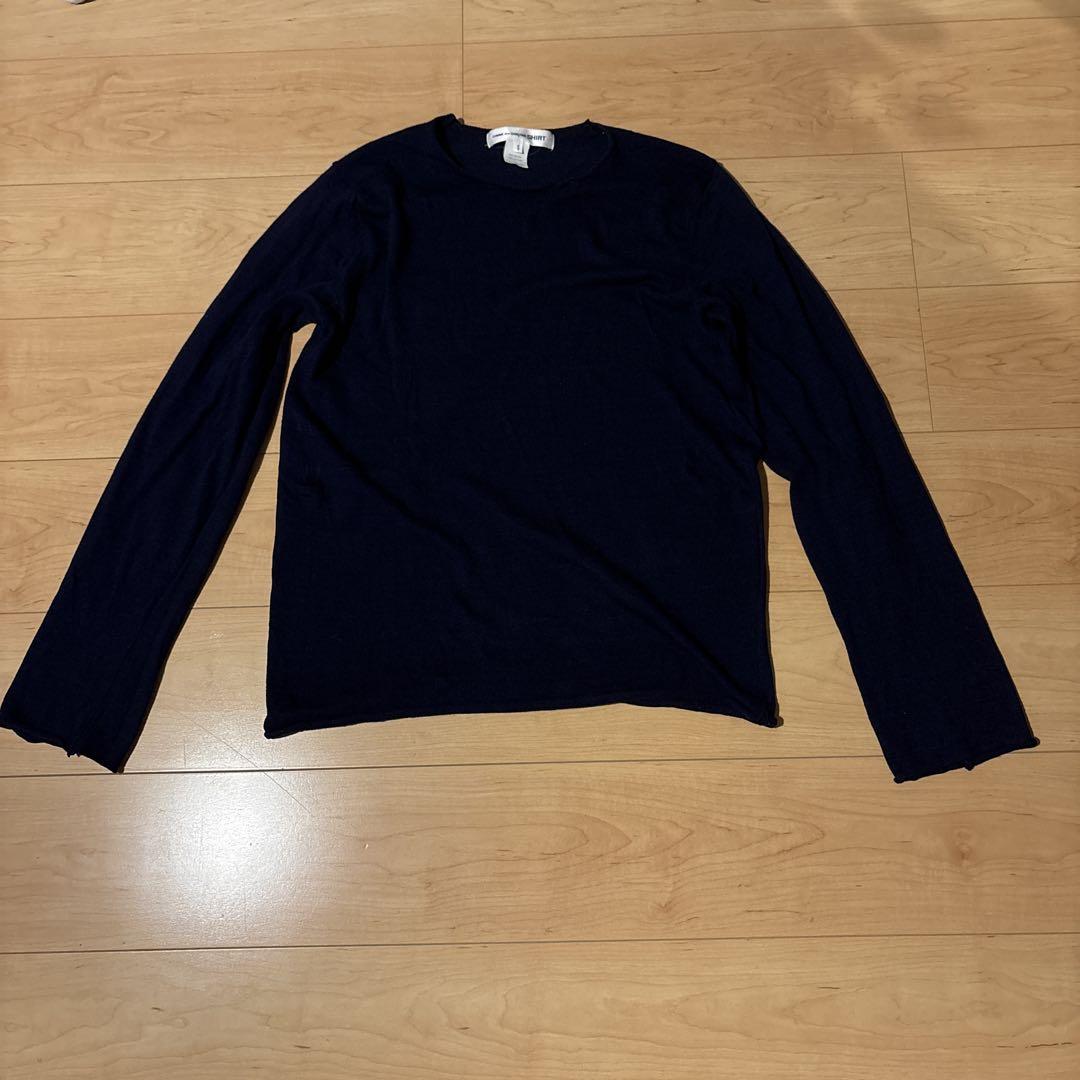 新品入荷 GARCONS des COMME shirt メルカリ - ネイビー knit summer トップス