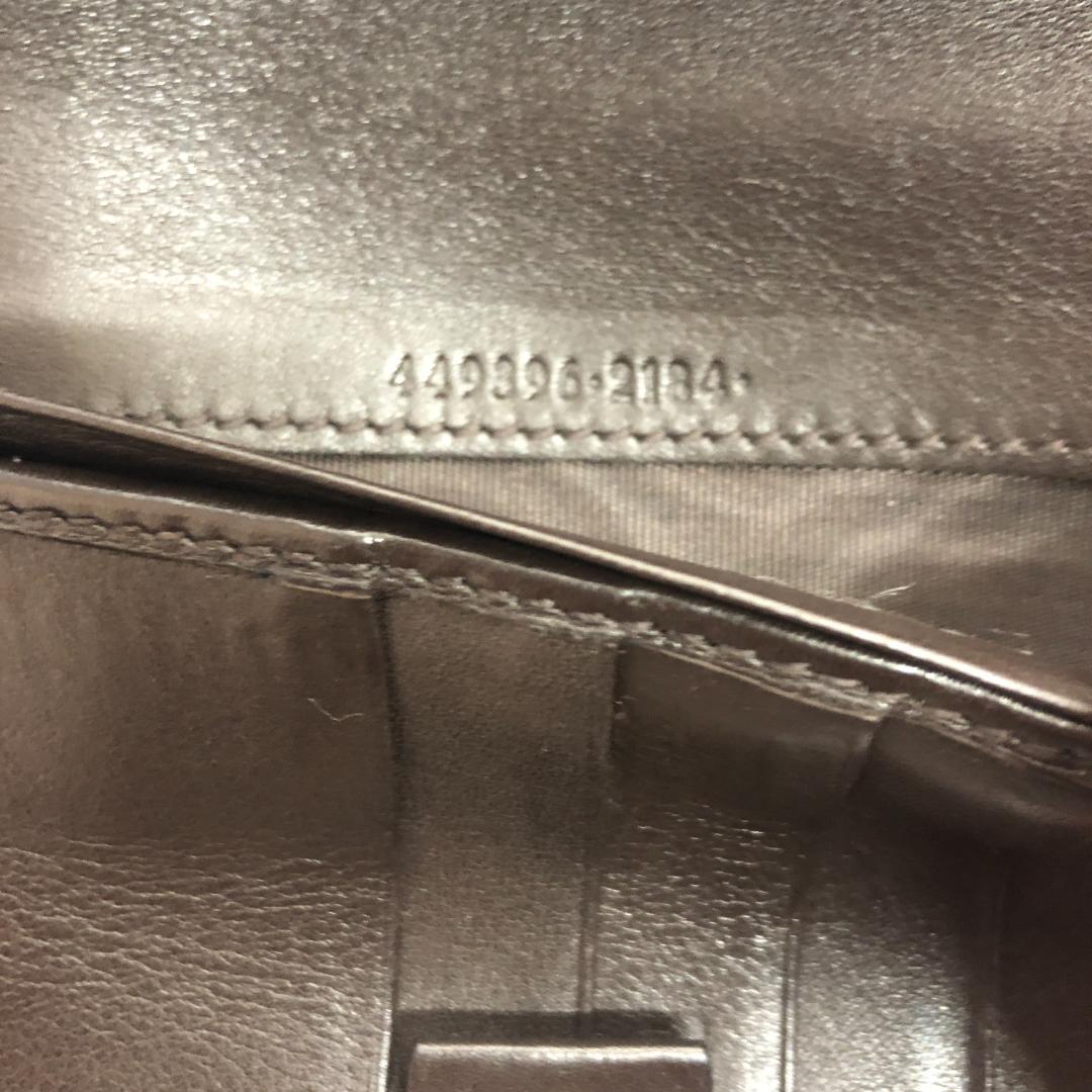 GUCCI グッチ 449396 GGシグネチャー マイクロシマ 長財布レザー