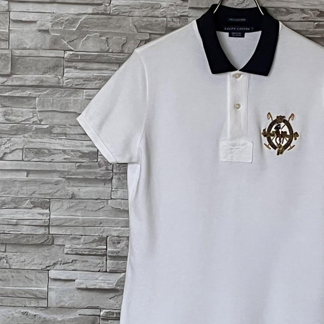RALPH LAUREN ラルフローレン スキニーポロ 半袖ポロシャツ 白 L RALPH LAUREN ラルフローレン スキニーポロ 半袖ポロシャツ 白 L