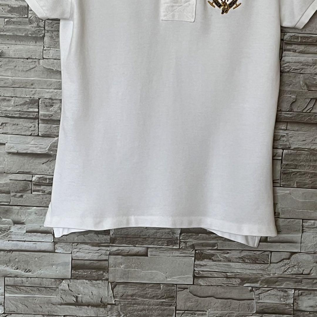 RALPH LAUREN ラルフローレン スキニーポロ 半袖ポロシャツ 白 L RALPH LAUREN ラルフローレン スキニーポロ 半袖ポロシャツ 白 L