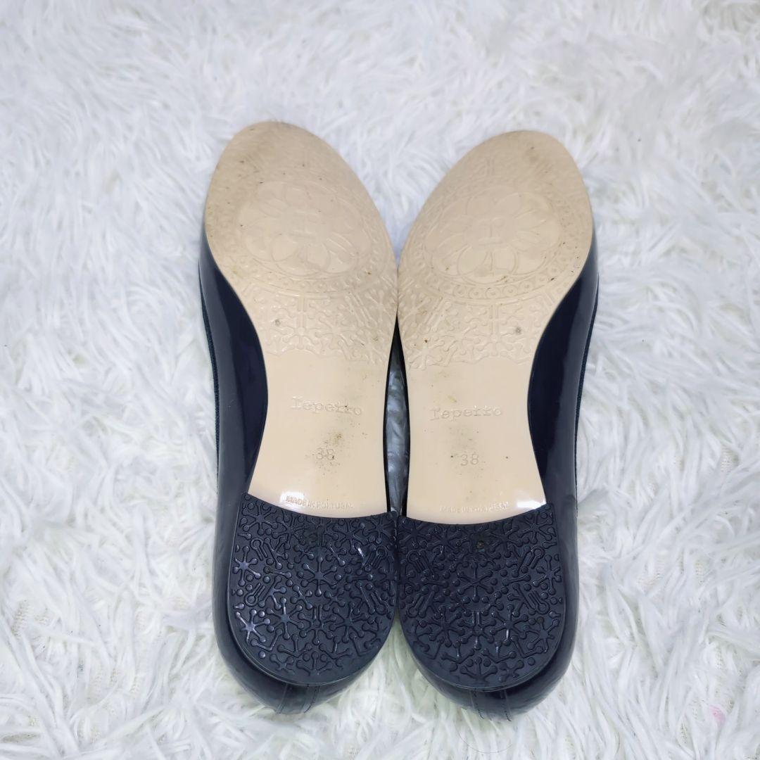 超美品✨️レペット　repetto　サンドリオン　バレエ　レイン　ネイビー　38