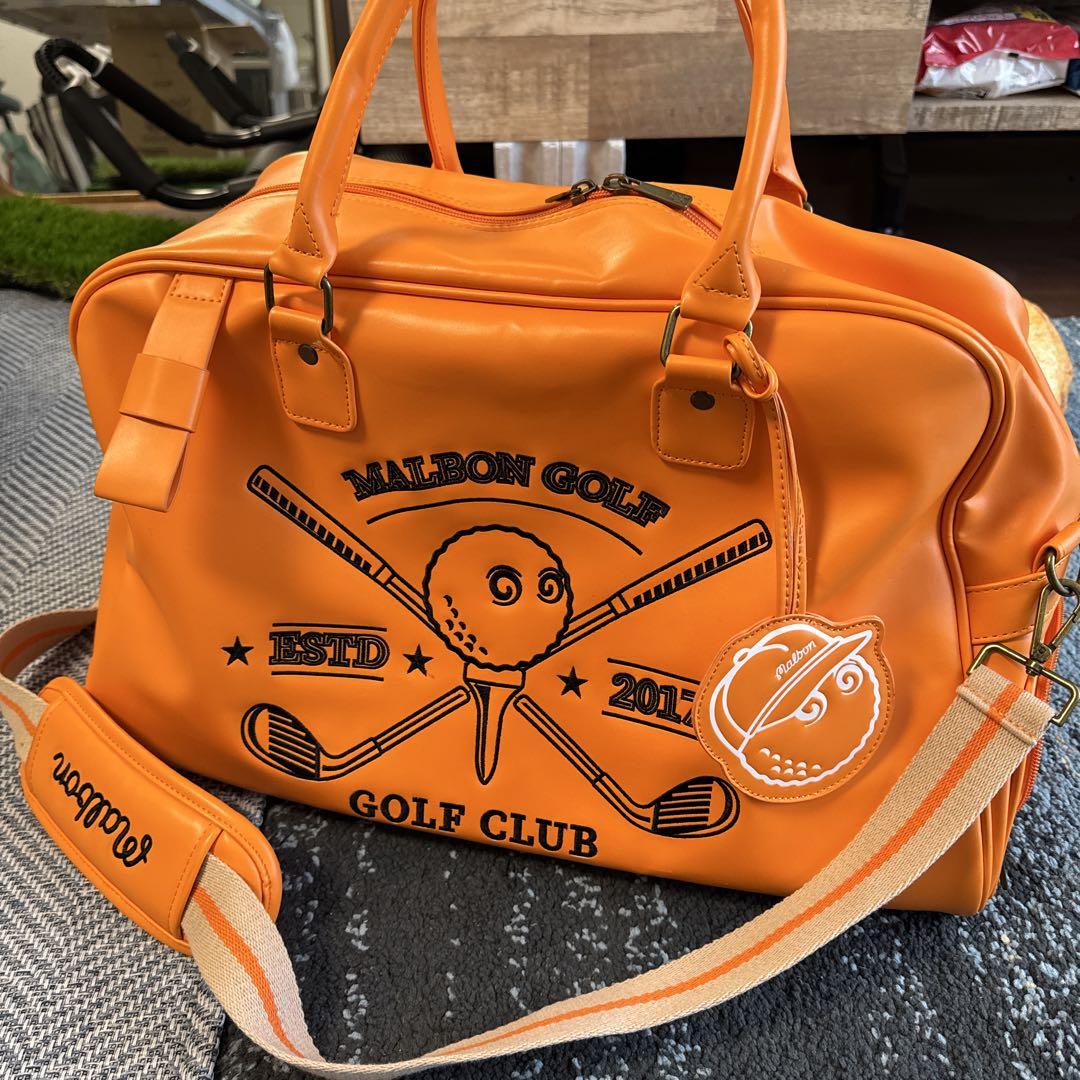 Malbon Golf ゴルフバッグ オレンジ