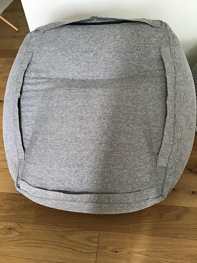 超美品 無印良品 空気でできたソファ 座椅子 チェア グレー