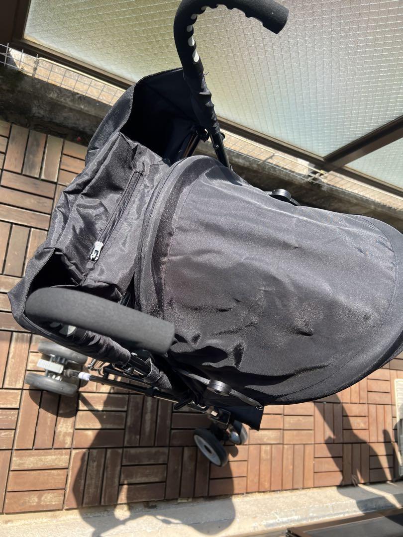 ブラック ベビーカー B型ベビーカー 省スペース 折りたたみ 軽量 バギー