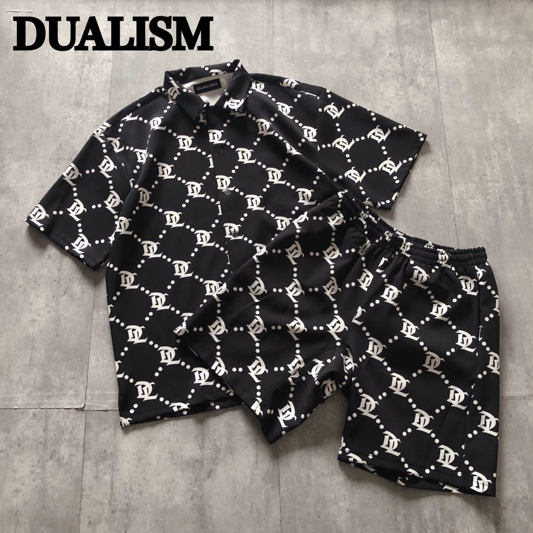 DUALISM デュアリズム フリーサイズ モノトーンカラー 総柄 セットアップ古着堂