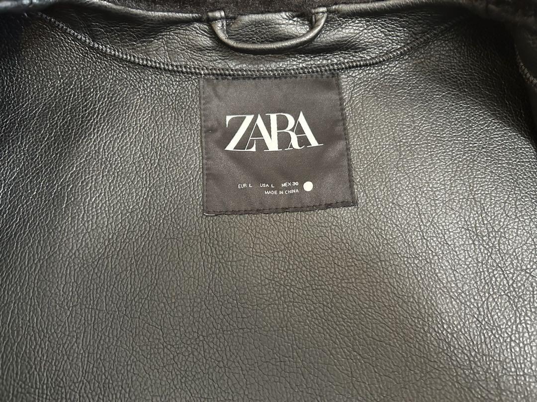 ZARA ノーカラー　アウター　 黒