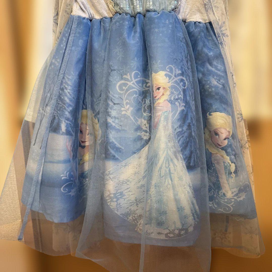ディズニー アナと雪の女王 エルサ ドレス ワンピース 110