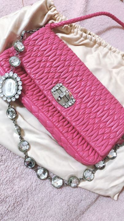 値下げ事業 miumiu ビジュショルダーバッグ バッグ santacruzarchers.com